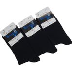 Black Arden Socks Unisex 3'lü Düz Siyah Soket Çorap 36-40 Numara BT-0463 - 36 - 40