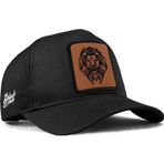 Black Börk V1 Aslan Logolu Siyah Beyzbol Şapka