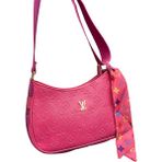 Black Box Lv Model Fularlı Omuz ve Çapraz Kadın Çantası - 044-Pembe