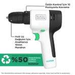 Black & Decker Reviva REVDD12C-QW 12 V 1.5 Ah Şarjlı Matkap
