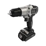 Black & Decker Silver Series BDCHD18SC1K-QW 18V 1.5Ah Tek Bataryalı Darbeli Matkap + ACC (1x18V 1,5Ah Batarya, 10 adet matkap ucu + 10 adet dübel and +10 adet vida, Şarj Aleti) Kitbox