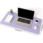 Black Deer PU Deri Mouse Pad Dikişli Kenar Çift Yönlü Kullanım Masa Matı Sümen 90X40 Xl Lila - Mor