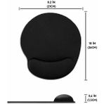 Black Deer Siyah Bilek Destekli Mouse Pad,ergonomik