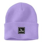 Black Deer Unisex Kışlık Bere Şapka Düz Logolu Yumuşak Triko Basic Akrilik Beanie Lila