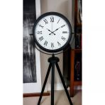 Black Elegance Tripod Ayaklı Saat Vitrin