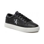 Black Erkek Calvin Klein Classic Cupsole Lace-Up Erkek Sneaker YM Siyah
