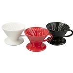 Black Goat beyaz Kırmızı Siyah V60 02 Seramik Dripper Color Set 3 Adet Dripper
