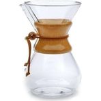 Black Goat Borosilikat Cam chemex 800 ml 6 Cup Kahve Demleme Sürahisi