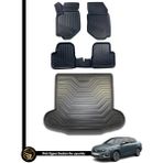 Black Gold Fiat Egea 3D Havuzlu Oto Paspas Sedan ve Bagaj Havuzu Set - Siyah