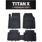Black Gold Mercedes-Benz C200 3D Havuzlu Titanx Oto Paspas - Siyah