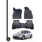 Black Gold Renault Megane 3 Hatchback 3D Havuzlu Paspas Kauçuk Deluxe - Siyah