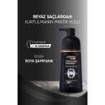 Black Hair Beyaz ve Gri Saçları Siyahlaştırıcı Doğal Görünüm ile Güçlendirici Şampuan 350ML