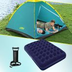 Black Island 68084 Kamp Çadır + Çift Kişilik Şişme Yatak +Pompa
