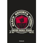 Black Knight Academy Notebook: Journal, 6x9 120 Pages, Lined College Ruled Paper, Planner, Matte Finish Cover, Diary