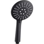 Black Matte 1. Kalite Mat Siyah Duş Başlığı - 3 Fonksiyonlu Yüksek Basınçlı El Duşu - 3 Yıl Garantili