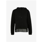 Black On Black B3WL-SWT33 Kapüşon Yaka Düz Siyah Kadın Sweatshirt