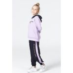 Black One Kız Çocuk Eşofman Takımı Oversize Kalıp Günlük Kullanım İçin Rahat Tasarım - 12 - 13 Yaş - Lila