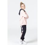 Black One Kız Çocuk Nakış Detaylı Eşofman Takımı - Pembe - 11 - 12 Yaş