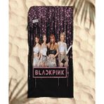 Black Pink Temalı Plaj Havlusu Çok Renkli
