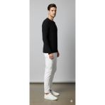 Black Project Kaşkorse Uzun Kollu Basic T-Shirt Body - Siyah