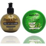 Black & Red Soyulabilir Gold & Aloe Vera Yüz Maskesi