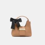 Black Ribbon Victoria Mini Camel Omuz Çantası