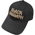 Black Sabbath Beyzbol Şapkası Metin Grubu Logosu Resmi Siyah Tek Beden, siyah, One Size