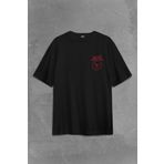 Black Sabbath Rock Heavy Metal Arc Reactor Sırt Ön Baskılı Oversize Tişört Unisex T-Shirt
