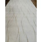 Black Serisi Simli Bej Üzerine Krem Elips Desenli Silinebilir Duvar Kağıdı 16 M² - Krem - Bej - 91 x 1770 cm