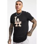 Black Sokak Erkek Siyah La Yazılı Baskılı Oversize Biziklet Yaka T-Shirt - M
