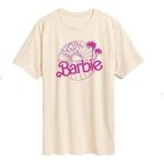 Black Sokak Kadın Bej Barbie Baskılı Oversize Bisiklet Yaka Tişört - XL