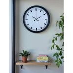 Black & White Baseline 40 Cm Metal Duvar Saati