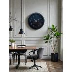 Black Zarif 40 Cm Metal Duvar Saati