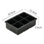 Black6 Hücreleri Kutusu ile 15 Kavite Silikon Buz Kalıbı Topu Makinesi Formu Dondurulmuş Kalıp Buz Küpü Dondurma Makinesi Mutfak Kalıpları Siyah (Yurt Dışından) - Ice Cream Tubs - Renkli
