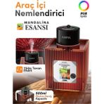 Blackbird Game Center Auhma Af-09 Araç Içi Hava Nemlendirici & Koku Makinesi Mandalina Esansı 500ML Aromaterapi Difüzör + Rgb Işıklı - Siyah