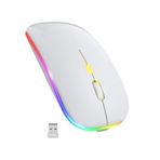 Blackbird Game Center BWM6 Kablosuz 1600DIı Işıklı Kablosuz Mouse beyaz