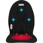 Blackbird Game Center Glr JB-618B Isıtmalı Masaj Minderi - 3 Motorlu Titreşimli Bel, Sırt Masaj Alet - Siyah