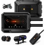Blackbird Game Center Glr T10 Motosiklet Kamera Kayıt Cihazı - Kablosuz Carplay & Android Auto, Dual Kamera, Gps ve Tpms Desteği - Siyah