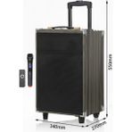 Blackbird Game Center Hepu HP-904 Partybox Bluetooth Hoparlör 12 Woofer 40W Güç 1 Kablosuz Mikrofon Kumanda - Siyah