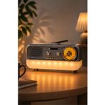 Blackbird Game Center Meier MD-1314BT Gri Nostaljik Radyo - Bluetooth 5.4, Girişli, Şarjlı Retro Görünümlü Hi-Fi Hoparlör
