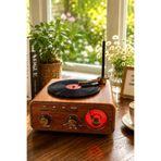 Blackbird Game Center Meier MD-1317BT Nostaljik Görünümlü Bluetooth Hoparlör ve 3 Bantlı Şarjlı Radyo