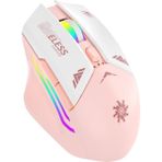 Blackbird Game Center Rgb Şarjlı Kablosuz 1600DPI Işıklı Kablosuz Mouse Bwm2 - Pembe