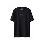 BlackBörk Nakışlı Oversize Siyah B-Shirt L/XL