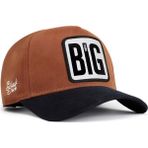 BlackBörk V1 Baseball Big Think - 1 Kod Logolu Unisex Camel-Lacivert Siperli Şapka (Cap) - Camel - Camel - Standart