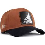 BlackBörk V1 Baseball Kurt - 3sc Kod Logolu Unisex Camel-Lacivert Siperli Şapka (Cap) - Camel - Bej - Standart