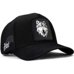 BlackBörk V1 Trucker Kurt - 1 Kod Logolu Unisex Siyah Şapka (Cap) - Antara Füme - Standart