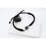 BlackCraft DAMLA OLTU TAŞI GÜMÜŞ ÇERÇEVE AYARLANABİLİR BİLEKLİK