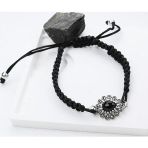 BlackCraft DUYGU OLTU TAŞI GÜMÜŞ ÇERÇEVE AYARLANABİLİR BİLEKLİK