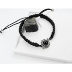 BlackCraft GONCA OLTU TAŞI GÜMÜŞ ÇERÇEVE AYARLANABİLİR BİLEKLİK