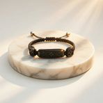 Blackcraft Oltu Taşı Kilim Desenli Bileklik